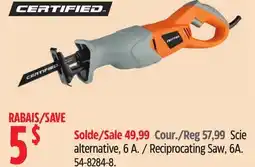 Canadian Tire Certified Reciprocating Saw offer