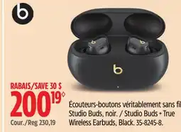 Canadian Tire Bluehive Studio Buds + True Wireless Earbuds, Black offer