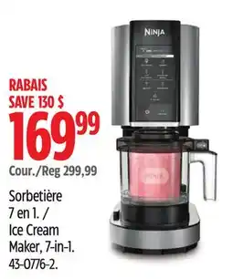 Canadian Tire NINJA Ice Cream Maker offer