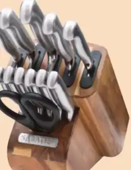 Canadian Tire Sabatier 13-Pc Acacia Wood Knife Block Set offer
