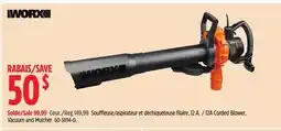 Canadian Tire WORX 12A Corded Blower, Vacuum and Mulcher offer
