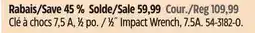 Canadian Tire Mastercraft 2˝ Impact Wrench, 7.5A offer