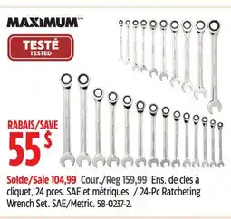 Canadian Tire MAXIMUM 4-Pc Ratcheting Wrench Set offer