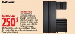 Canadian Tire MAXIMUM 3-Pc Fully-Welded and Pre-Assembled Garage Cabinet Set offer