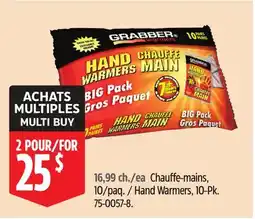 Canadian Tire Grabber Hand Warmers offer