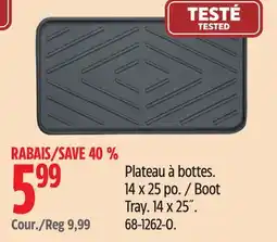 Canadian Tire Boot Tray offer