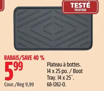 Canadian Tire Boot Tray offer