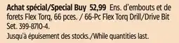 Canadian Tire DEWALT 66-Pc Flex Torq Drill/Drive Bit Set offer