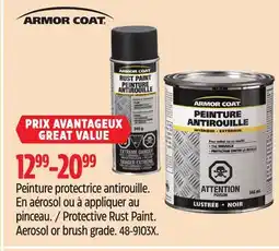 Canadian Tire Armor Coat Protective Rust Paint. Aerosol or brush grade offer