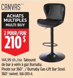 Canadian Tire Canvas Burnaby Gas-Lift Bar Stool offer