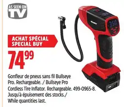 Canadian Tire As Seen on TV Bullseye Pro Cordless Tire Inflator offer