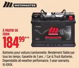 Canadian Tire Car & Truck Batteries. Dependable all-weather performance. 3-year warranty offer