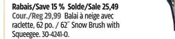 Canadian Tire Reflex 62˝ Snow Brush with Squeegee offer