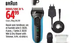 Canadian Tire Braun Wet & Dry Shaver with Trimmer offer