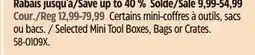 Canadian Tire Selected Mini Tool Boxes, Bags or Crates offer