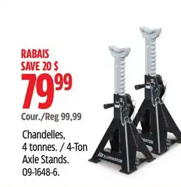 Canadian Tire Motomaster 4-Ton Axle Stands offer