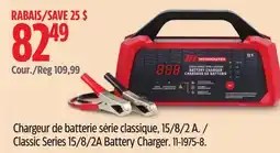 Canadian Tire MotoMaster Classic Series 15/8/2A Battery Charger offer