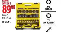 Canadian Tire Stanley 99 PCES/PC 72 DENTS/TEETH offer