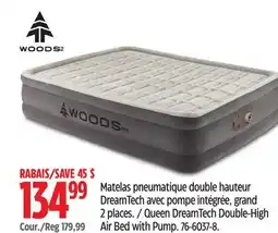 Canadian Tire Queen DreamTech Double-High Air Bed with Pump offer