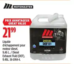 Canadian Tire Motomaster Diesel Exhaust Fluid (DEF), 9.46L offer
