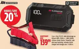 Canadian Tire Motomaster XB15 1500A Lithium Jump Starter. Powerful, safe and easy boosting offer