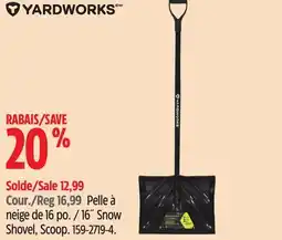 Canadian Tire Yardworks 16˝ Snow Shovel, Scoop offer