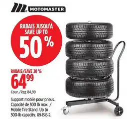 Canadian Tire Motomaster Mobile Tire Stand offer
