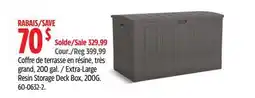 Canadian Tire Extra-Large Resin Storage Deck Box offer