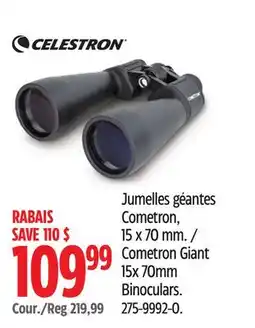 Canadian Tire Cometron Giant 15x 70mm Binoculars offer