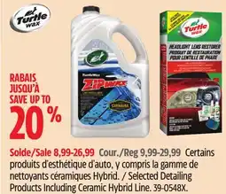 Canadian Tire Turtle Wax Selected Detailing Products Including Ceramic Hybrid Line offer