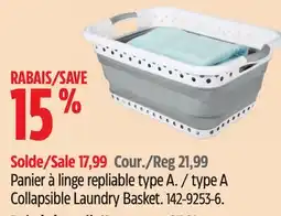 Canadian Tire type A Collapsible Laundry Basket offer