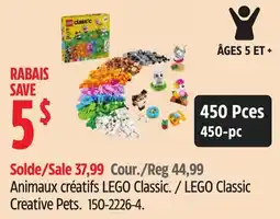 Canadian Tire LEGO Classic Creative Pets offer