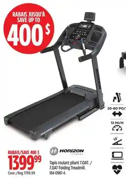 Canadian Tire Horizon 7.0AT Folding Treadmill offer