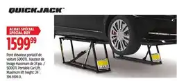 Canadian Tire Quickjack 5000TL Portable Car Lift. Maximum lift height offer
