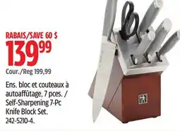 Canadian Tire Henckels Self-Sharpening 7-Pc Knife Block Set offer