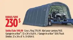 Canadian Tire Garage-in-a-Box SUV/Truck Shelter, 12 x 24 x 8´ h offer