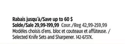 Canadian Tire Selected Knife Sets and Sharpener offer
