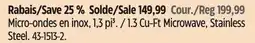 Canadian Tire 1.3 Cu-Ft Microwave, Stainless Steel. 43-1513-2 offer