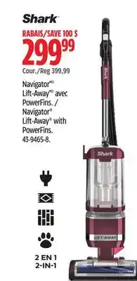 Canadian Tire Shark NavigatorMD Lift-AwayMD avec PowerFins offer