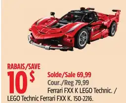 Canadian Tire LEGO Technic Ferrari FXX offer