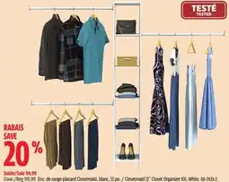 Canadian Tire Closetmaid 12Λ Closet Organizer Kit offer