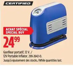 Canadian Tire Certified 12V Portable Inflator offer