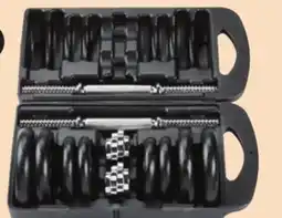 Canadian Tire WA:KE Adjustable 40-lb Dumbbell Set with Storage Case offer