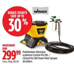 Canadian Tire Wagner Control Pro 130 Power Paint Sprayer offer