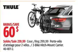 Canadian Tire Thule 2-Bike Hitch-Mount Carrier offer