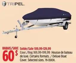 Canadian Tire Deluxe Boat Cover. Selected sizes offer