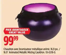 Canadian Tire 16.9˝ Animated Metallic Misting Cauldron offer