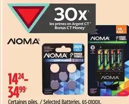Canadian Tire NOMA Selected Batteries offer