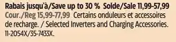 Canadian Tire Scosche Selected Inverters and Charging Accessories offer