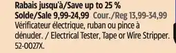 Canadian Tire Mastercraft Electrical Tester offer